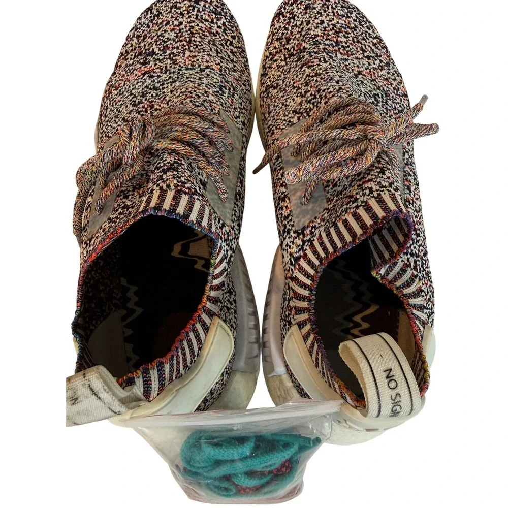 Adidas NMD R1 Primeknit Static Multicolor Low Top Sneakers Mens 10